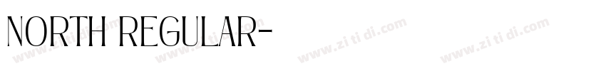 North Regular字体转换 North Regular字体转换